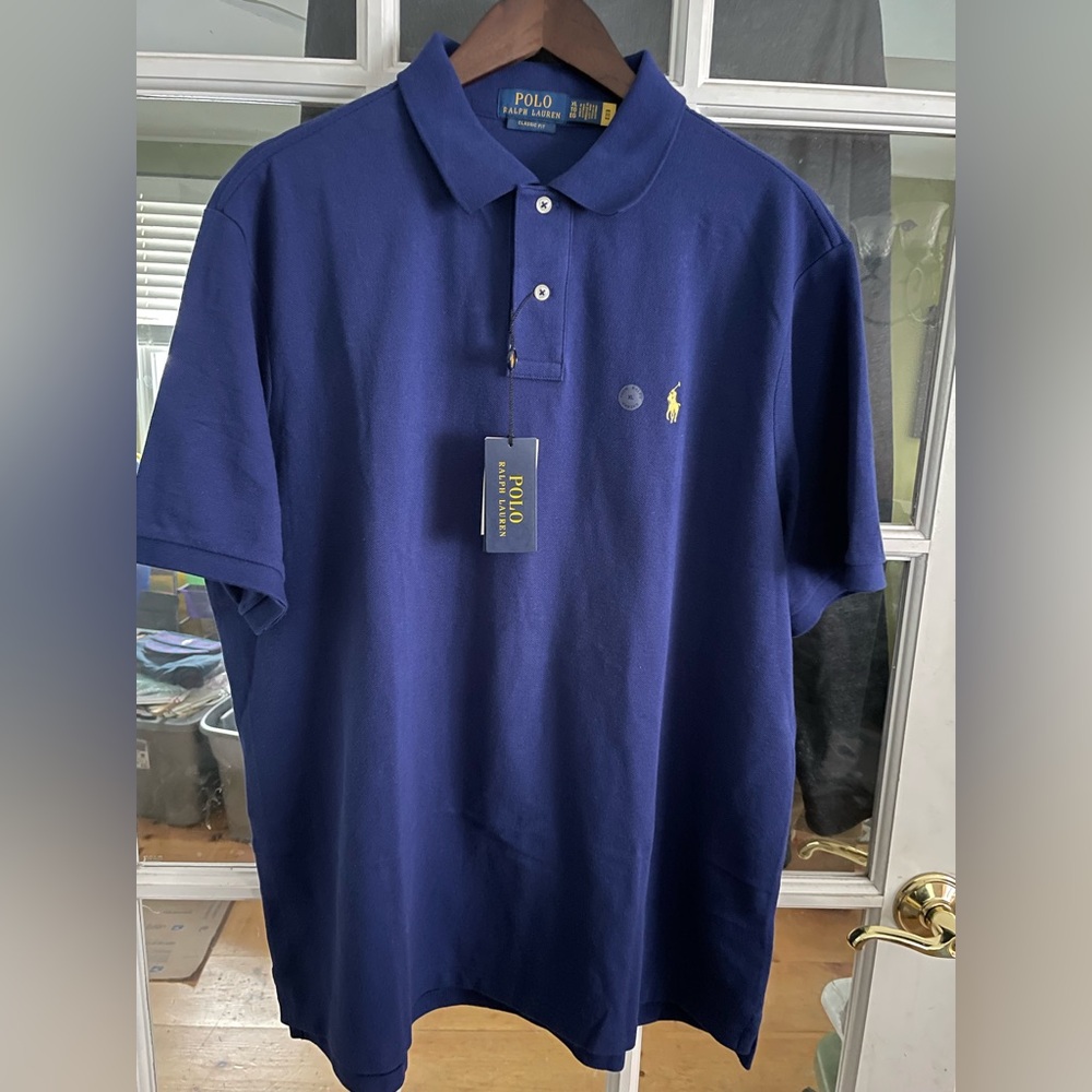 NWT• Polo Ralph Lauren Classic Fit Iconic Mesh Polo Shirt. “Fall Royal”, XL, 2XL - Picture 8 of 16